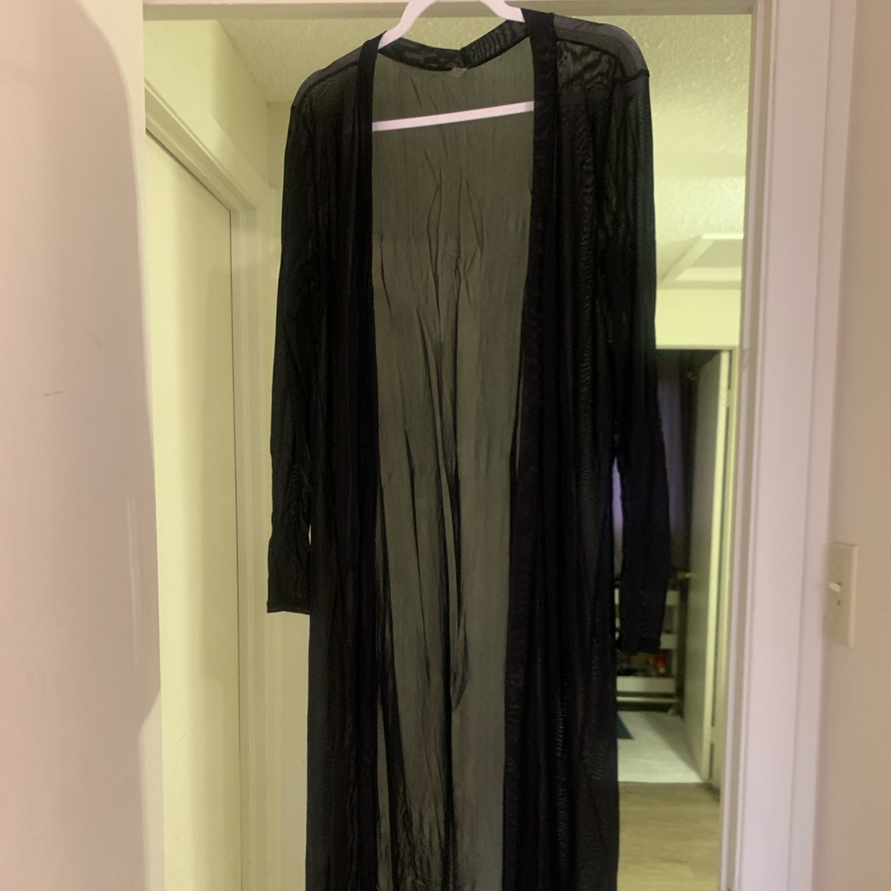 A Ellen Black Sheer Robe